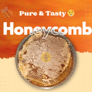 Pure and Natural big bees Eatable Honeycomb 500gm - Eatable Honeycomb and comb will become like Bubble gum